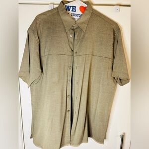 Perry Ellis Heather Rayon / Poly short sleeve shirt